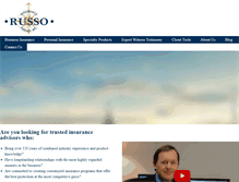Tablet Screenshot of insurewithrusso.com
